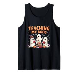 Halloween-Geisterlehrer bringen My Boos süßes Geisterkostüm bei Tank Top von Ghost Teaching My Boos Teacher Halloween tees