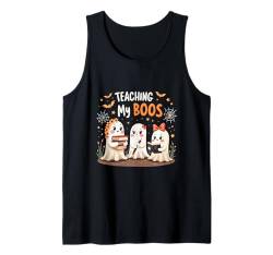 Halloween-Geisterlehrer bringen My Boos süßes Geisterkostüm bei Tank Top von Ghost Teaching My Boos Teacher Halloween tees