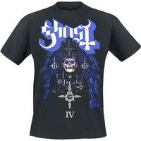 Ghost T-Shirt - Stained Glass IV - S - für Männer - Größe S - schwarz  - Lizenziertes Merchandise! von Ghost