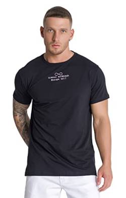 Gianni Kavanagh Herren Black Restart Tee T-Shirt, schwarz, XS von Gianni Kavanagh