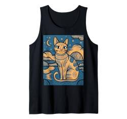 Vintage-Katzen-Design mit aufwendigen Mustern Tank Top von Gift for Cat Lovers Men Women