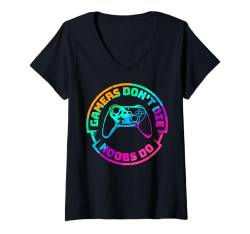 Damen Gamer T-Shirt mit V-Ausschnitt von Gifts of Gaming Apparel & Accesories