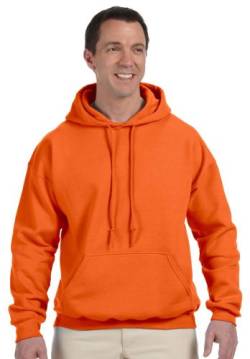 Gildan Heavyweight DryBlend Unisex Kapuzenpullover / Hoodie / Kapuzensweater S,Orange von Gildan