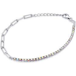 GioiaPura Damenarmband, starr 925er Silber, klassisches Angebot, Artikelnummer ST64395-09RHBI, Sterling-Silber von GioiaPura