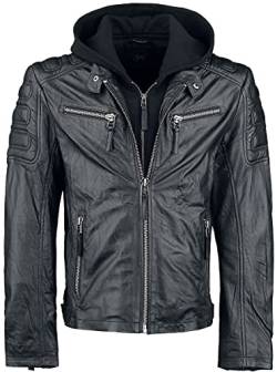 Gipsy Rodney Männer Lederjacke schwarz M 100% Leder Basics, Biker, Rockwear von Gipsy