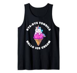 Bye-Bye Tonsils, Hello Ice Cream – Women & Girls Unicorn Tank Top von Girls Tonsil Recovery Cute Quotes & Graphics