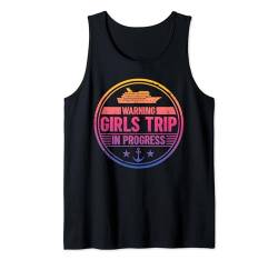 Mädchenwochenende, Frauen warnen, Mädchenreise läuft Tank Top von Girls Trip Favors Girls Weekend Accessories