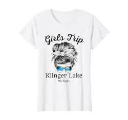 Frauen Mädchen Reise Klinger Lake Michigan Urlaub Klinger Lake T-Shirt von Girls Trip Vacation Travel Co