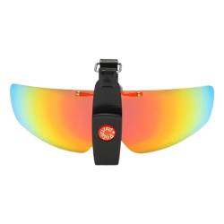 Gitekain Polarisierte Clip-Sonnenbrillen für Herren,Clip-on-Sonnenbrillen polarisiert - Randlose, blendfreie Autobrille,Herren-Sonnenbrille zum Angeln, Radfahren, Wandern, Radfahren, Golf von Gitekain