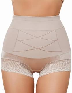 Giyaluzw Shapewear Damen Bauchweg Stark Formend Unterhose Hohe Taille Miederhose Shape Shorts Unterwäsche für Frauen von Giyaluzw