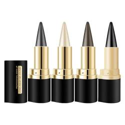 GkgWuxf 4 Stück Wasserfester Eyeliner, Schwarzer Gel Eyeliner Stift, Schnell Trocknender Wischfester Eyeliner Stift Gel, Matter schnelltrocknender Eyeliner, für Ein Alltägliches Augen Make up von GkgWuxf