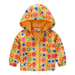 Gkojhj Kinder Jungen Mädchen Baby Windjacke mit Kapuze Leichte Kleidung Cartoon Mantel Kapuzenmantel Funktionsjacke Parka Kälteschutz Ultraleichte Kinderjacke Herbst Winter Parka Übergangsjacke von Gkojhj