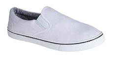 GladRags Herren-Sommerschuhe aus Segeltuch, Gr. 40-46, weiß, 44 EU von GladRags