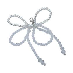 Glanhbnol Anspruchsvoller Schmetterlingsknoten-Schuhclip für Damen, Schnürsenkel-Charm, Kunstperlen, Schleife, Schuhschnalle, Schuhschmuck von Glanhbnol