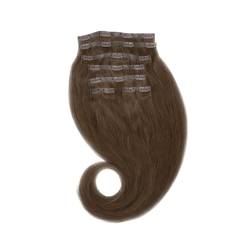 Clip-in-Extensions nahtlos schokobraun #04 von GlobalExtend