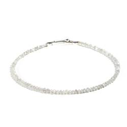 Glowybox Diamant Armband aus natürlichen, echten Diamanten facettiert, Verschluss 925er Sterling Silber Tennisarmband, Diamantarmband Geschenkidee für Damen Frauen, Herren,Männer (weiß, 19) von Glowybox