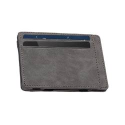 Gmokluytw Magic Wallet - Minimalistische Geldbörse aus PU-Leder mit magischer Geldklammer, Kartenhalter und Münzbörse - Stilvolle Geldtasche für Männer, Organizer für Karten, Bargeld und - Schlanke von Gmokluytw