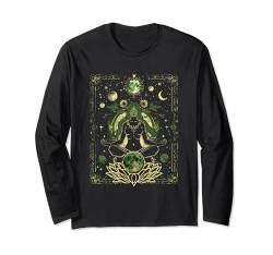 Natur Göttin Hexe über Mutter Erde Mondphasen Cottagecore Langarmshirt von Goblincore Hexen and Fairycore Stuff