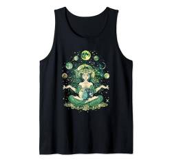 Natur Göttin Hexe über Mutter Erde Mondphasen Cottagecore Tank Top von Goblincore Hexen and Fairycore Stuff