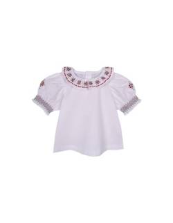 Gocco Baby-Mädchen Camisa Cuello Volante Y Bordados Hemd, weiß, 12-18 Monate von Gocco