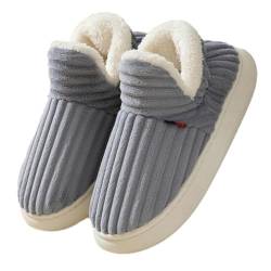 GodbTG Pluffi Slipper Booties for Men Women, Slipper with Grips the Cozy & Stylish Slipper, Bootie Slippers (Gray,46-47) von GodbTG