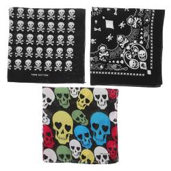 Gogogmee 3st Schwarze Bandanas Für Männer Kopftuch -bandana Stirnband Bandana-schal Kopfbedeckung Bandana Bandanas Für Frauen Bandana Für Männer Halsmanschettenmasken Baumwolle von Gogogmee