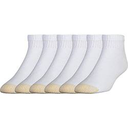 Gold Toe Men's Cotton Quarter Athletic Sock, White,10-13 6pack von Gold Toe