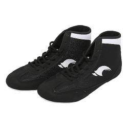 Boxschuhe,Unisex Boxing Shoe,Boxschuhe für Jugendliche,Rutschfeste Ringerstiefel,Gummisohle,3 Farben,Größe 30-46,rutschfest,atmungsaktive,Leichte,Für Training,Kampf,Muay,Kampfsport,Jugend von GoldeneAmeisen