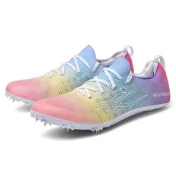 GoldeneAmeisen Leichtathletik Spike Schuhe,Weitsprung-Leichtathletikschuhe,Athletik Spike Schuhe,Track Spike Schuhe,Atmungsaktive Leichte,Verschleißfest,Unisex,rutschfeste,Für Wettkampf-Lauftraining von GoldeneAmeisen