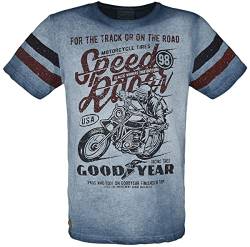 Goodyear Men T-Shirt Comfort fit Männer T-Shirt blau 3XL von Goodyear