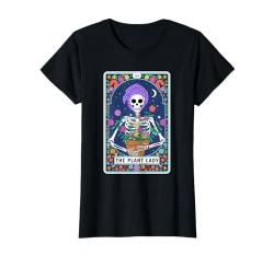 The Plant Lady Tarotkarte Grafik Vintage Goth Art Skelett T-Shirt von Gothic Tarot Cards Clothes Outfits Women Men Gifts