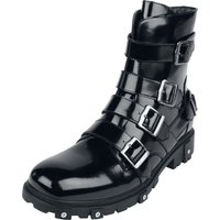 Gothicana by EMP - Gothic Bikerboot - Patent Leather Boots - EU40 bis EU47 - für Männer - Größe EU44 - schwarz von Gothicana by EMP