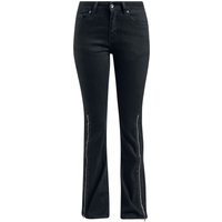 Gothicana by EMP - Gothic Jeans - Grace - W27L30 bis W31L32 - für Damen - Größe W31L30 - schwarz von Gothicana by EMP