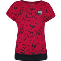 Gothicana by EMP - Gothic T-Shirt - Gothicana X Emily The Strange T-Shirt - S bis XXL - für Damen - Größe XL - rot von Gothicana by EMP