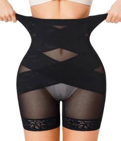 Gotoly Shapewear Damen Bauchweg Unterhose Hohe Taille Miederhose Mit Bein Figurenformend Miederpant Stark Formende Body Shaper Unterwäsche Bauchkontrolle Kurze Hose Leggings Shorts von Gotoly