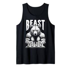 Bär spielt Schachbestie Lustiger Schachmate Grizzly Spieler Tank Top von Grandio Design Chess Novelty Gifts