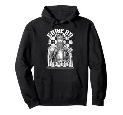 Schachkönig Spiel auf lustigem Vintage-Mittelalter-Schachmatten-Liebhaber Pullover Hoodie von Grandio Design Chess Novelty Gifts