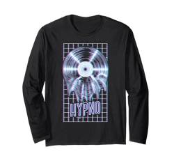 EDM Rave DJ Melting Vinylplatte Hypno Funny Techno Raver Langarmshirt von Grandio Design Music Lover & Musician Gifts