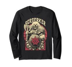 Wikinger Berserker Krieger Bär Geist Kampf nordische Mythologie Langarmshirt von Grandio Design Norse Viking Warrior Gifts