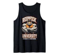 Bigfoot Gym Funny Redneck University Kraft- und Konditionstraining Tank Top von Grandio Design Sports Training And Fitness