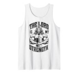 Jesus Gym Christian Bodybuilder Der Herr ist meine Stärke Tank Top von Grandio Design Sports Training And Fitness