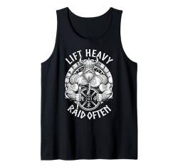 Viking Gym Warrior Lift Heavy Raid Oft Norse Fitness Tank Top von Grandio Design Sports Training And Fitness