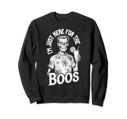 Summerween I'm Just Here For The Boos Lustiger Zombie-Cocktail Sweatshirt von Grandio Design Summerween Summer Vacation Beach