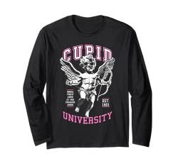 Cupid University Niedlicher Valentinstag Lustiger Engelchen Langarmshirt von Grandio Design Valentine's Day Gifts