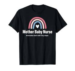 Krankenschwester Baby Mutter Regenbogen Herzschlag Cute Infant Design T-Shirt von Graphic 365