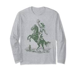 Cowgirl Pferd Reiten Western Country Geschenk Pferdeliebhaber Langarmshirt von Graphic Tees Men Women Boys Girls