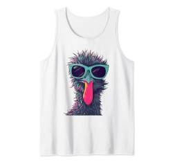 Emu Bird Australia coole Sonnenbrille Vogelbeobachtung Spaß Tank Top von Graphic Tees Men Women Boys Girls