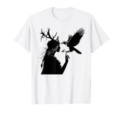 Falknerei Raptor Vogel Silhouette Falkner Ornithologe Geschenk T-Shirt von Graphic Tees Men Women Boys Girls