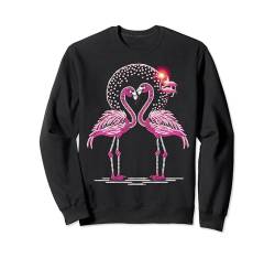 Flamingo-Kristallherz Sonne Muster Kunst für jeden Anlass Sweatshirt von Graphic Tees Men Women Boys Girls