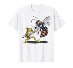 Frosch-Liebhaber, lustiges Tier-Design, coole Frösche, Schwert, Kampfbiene T-Shirt von Graphic Tees Men Women Boys Girls